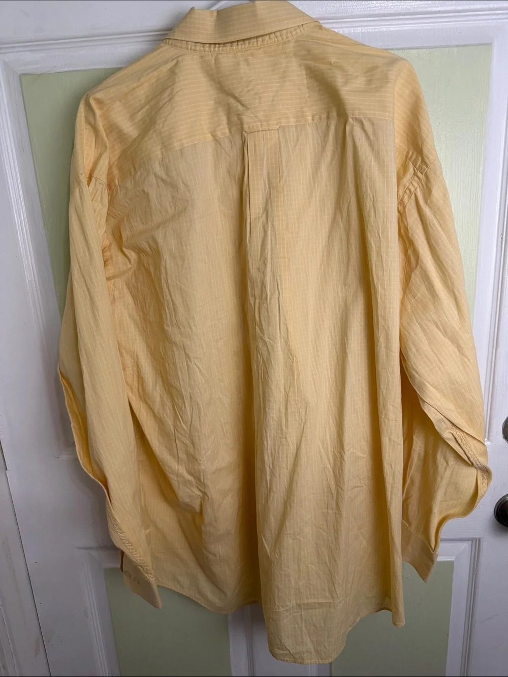 Tommy Hilfiger Pale Yellow Long-Sleeve Button Shirt